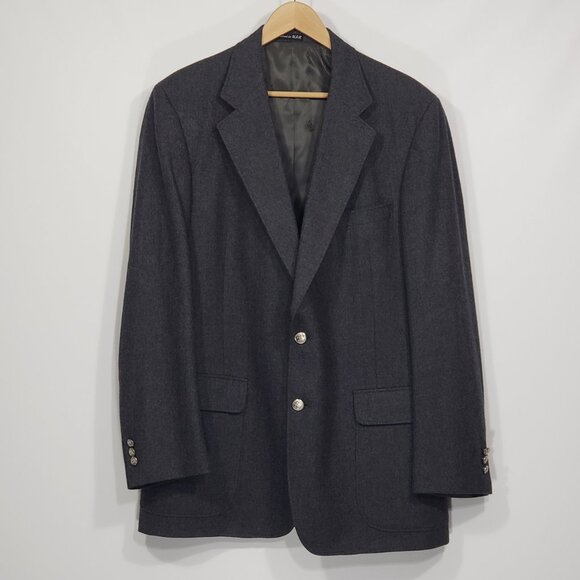 DAKS  Charcoal Grey Wool Suit Jacket Sportcoat Good pre-owned condition - Picture 1 of 7
